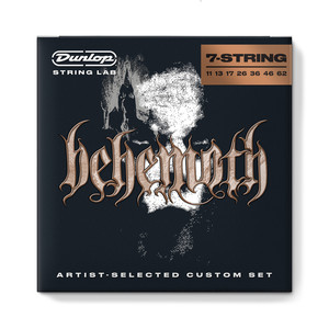סט 7 מיתרים לגיטרה חשמלית DUNLOP BEHEMOTH CUSTOM GUITAR STRINGS 11-62 BEHN11627