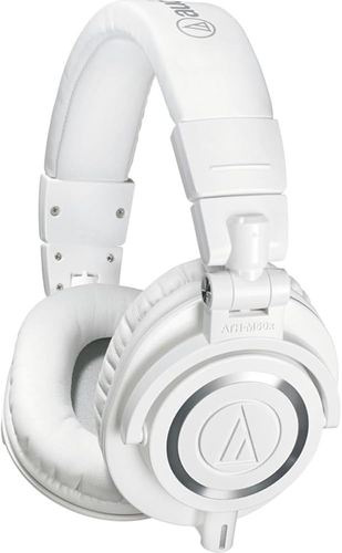 אוזניות AUDIO TECHNICA ATH-M50X WHITE