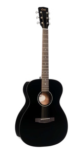 גיטרה אקוסטית שחורה CORT L60 BK Solid Top