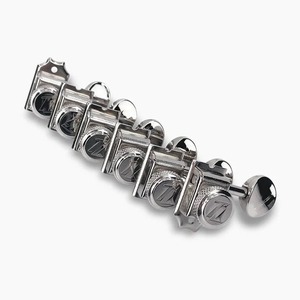 סט מפתחות ננעלים 6 בשורה ניקל Allparts TK-7105-001 Tru Lok Vintage Style Locking Tuners