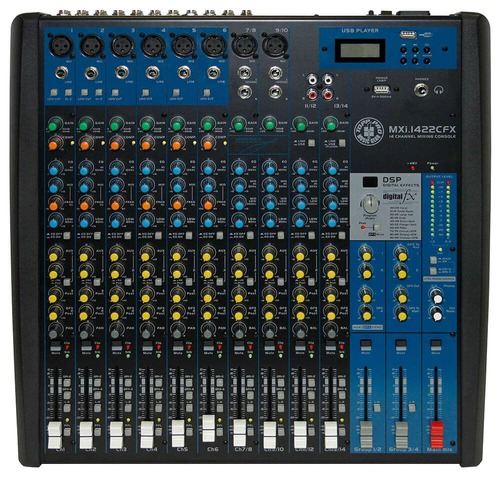 מיקסר 14 ערוצים עם אפקטים TOPP PRO MXi.1422CFX