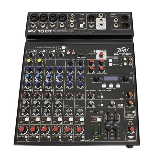 מיקסר 3 סטריאו + 4 מיק + אפקט + PEAVEY PV10BT BT