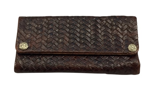 נרתיק עור לגלגול Kavatza רגיל Woven Havana