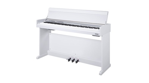 פסנתר חשמלי לבן עם סטנד ופדלים NUX NCK-330