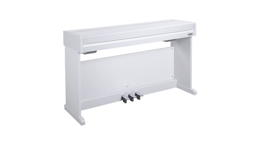 פסנתר חשמלי לבן עם סטנד ופדלים NUX NCK-330
