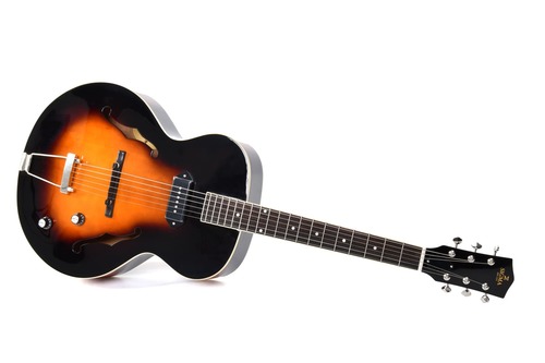 גיטרה נפח מוגברת + נרתיק SIGMA ATA-100E Solid Spruce top, maple b&s, P90 Neck Pickup