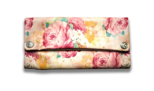 נרתיק דמוי עור לגלגול Kavatza רגיל Summer Flower