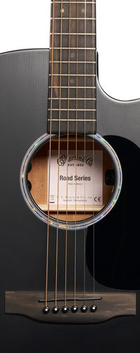 גיטרה אקוסטית מוגברת + נרתיק MARTIN DC-10E Modern Black Sitka Spruce Top CUTAWAY