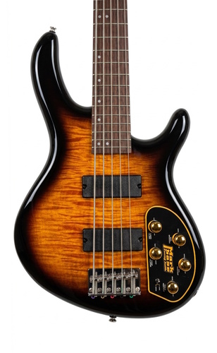 גיטרה בס 5 מיתרים אקטיבית בצבע CORT ACTION BASS ACTION DLX V PLUS FM AVB SUNBURST