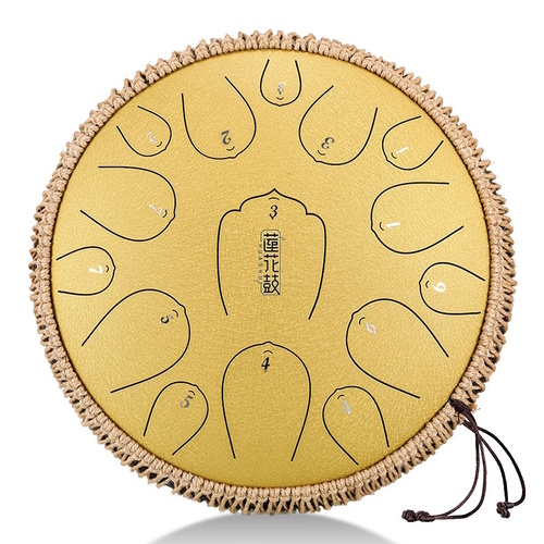סטיל דראם HLURU THL15-13 Golden Steel Tongue Drum 13