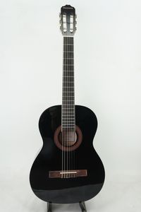 גיטרה קלאסית שחורה + נרתיק גימור מבריק GRANADA GC39B-BK