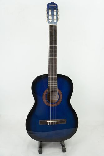גיטרה קלאסית כחולה + נרתיק גימור מבריק GRANADA GC39B-BLS
