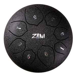 סטיל דראם ZANI Steel Tongue Drum 6" 8 notes Black