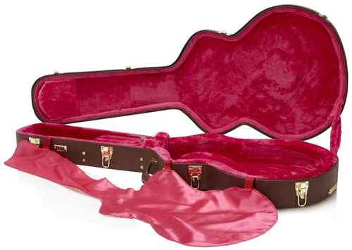 ארגז לגיטרה חשמלית 1/4 נפח GATOR GW-335-BROWN Deluxe Wood Case for 335-Style
