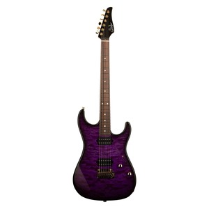 גיטרה חשמלית SUHR Standard Thin Burst LE Trans Purple, Roasted Alder Quilt Maple