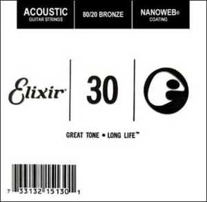מיתר 0.30 אקוסטית ELIXIR NANOWEB
