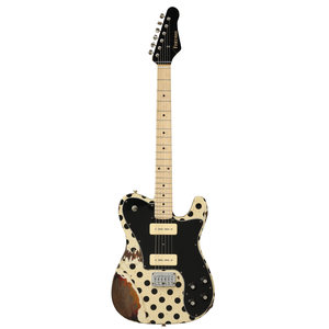 גיטרה חשמלית לבנה עם נקודות שחורות + ארגז FRIEDMAN VINTAGE T-AMRHN-909-MNQ52-V1B3