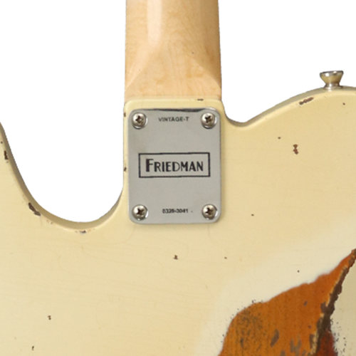 גיטרה חשמלית לבנה עם נקודות שחורות + ארגז FRIEDMAN VINTAGE T-AMRHN-909-MNQ52-V1B3