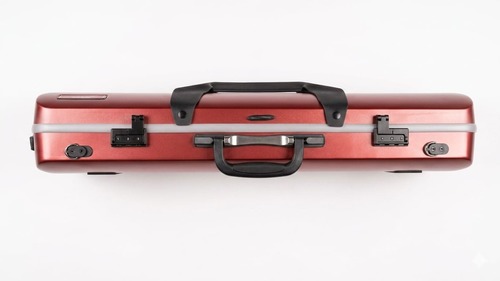 ארגז קשיח לכינור מקרבון בצבע אדום LE MANS VC-CF420-FGD Violin Case Carbon Composite 4/4