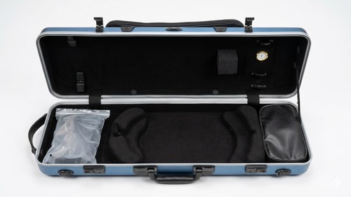 ארגז קשיח לכינור מקרבון בצבע כחול LE MANS VC-CF420-SBL Violin Case Carbon Composite 4/4