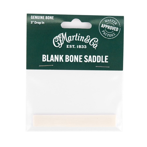 אוכף מעצם לגיטרה אקוסטית לא מעובד MARTIN Blank Bone Saddle 18SL0001