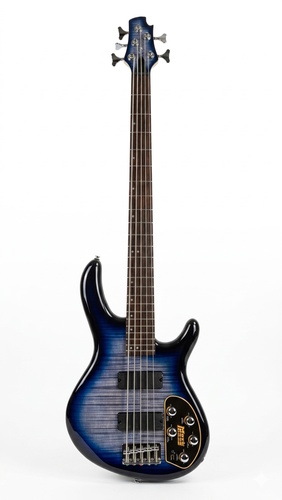 גיטרה בס 5 מיתרים אקטיבית בצבע כחול CORT ACTION BASS ACTION DLX V PLUS FM AB