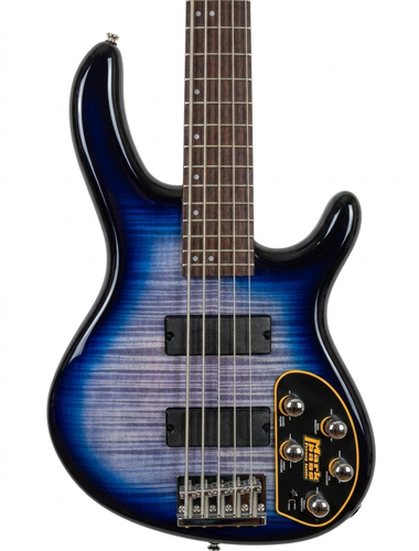 גיטרה בס 5 מיתרים אקטיבית בצבע כחול CORT ACTION BASS ACTION DLX V PLUS FM AB