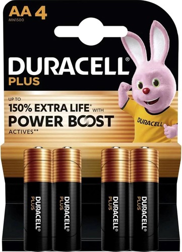 רביעיית סוללות DURACELL AA