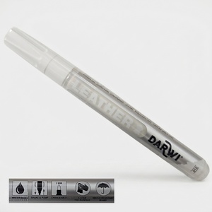 טוש צבע לעור לבן 2 ממ Darwi Leather Marker