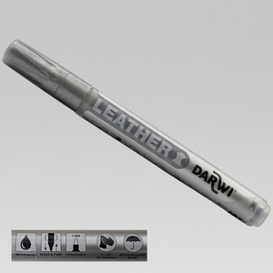 טוש צבע לעור אפור 2 ממ Darwi Leather Marker