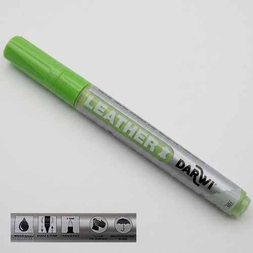 טוש צבע לעור ירוק 2 ממ Darwi Leather Marker