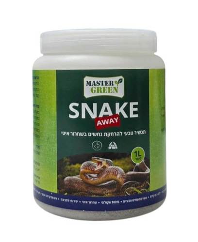 מרחיק נחשים - Snake Away - תכשיר גרגרי להרחקת נחשים - 1 ליטר