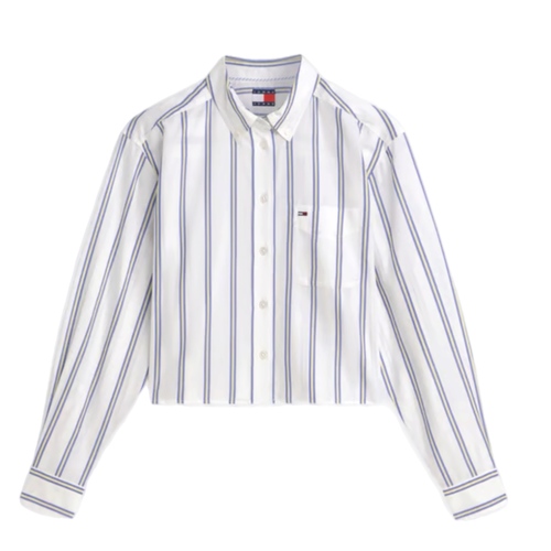 חולצה מכופתרת TOMMY JEANS קרופ מידות XS-XL לנשים