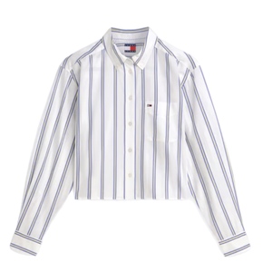 חולצה מכופתרת TOMMY JEANS קרופ מידות XS-XL לנשים