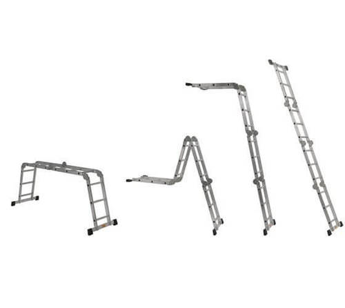 סולם אלומיניום מפרקי 4×4 רב־מצבי מתקפל SMITH 