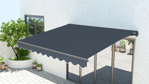 סוכך זרועות מתקפל דגם אסיה K Garden Top - צבע אפור כהה