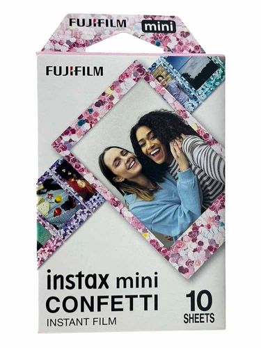 10 דפים למצלמת פולארויד Fuji Instax Mini Confetti