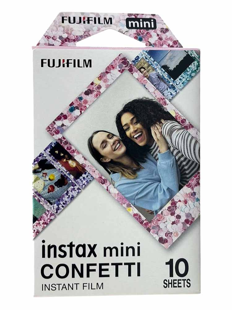 10 דפים למצלמת פולארויד Fuji Instax Mini Confetti