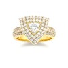 טבעת "רויאל טריליון" (1.10CT) זהב 14K