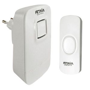 פעמון אלחוטי בגודל 95/60/27 מ"מ, מתח/זרם 230V/0.08A, חסין אש, בלתי שביר+ UV FETAYA