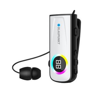 אוזניית Bluetooth עם קליפס וחוט עם תצוגת LED, ומיקרופון מובנה לשיחות Blaupunkt BP-3850