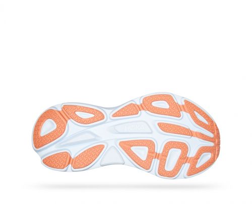 HOKA Bondi 8 WIDE - נעלי ספורט נשים הוקה בונדי 8 בצבע תכלת בהיר/כתום