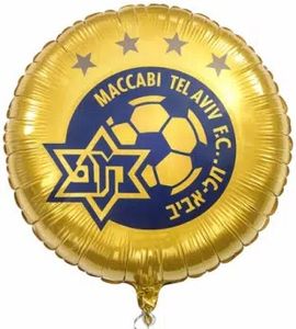 בלון מיילר צבעוני כ-46 סנטימטר - מכבי תל אביב