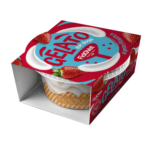 גלידה לכלבים בטעם תות 40 גרם
