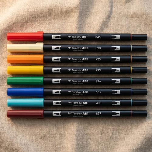 טוש מכחול דו צדדיים Tombow ABT