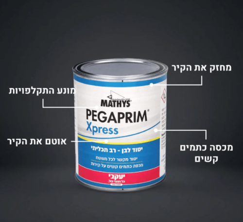 PEGAPRIM – יסוד מקשר לבן לכל משטח - 5 ליטר