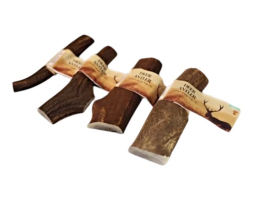 DEER ANTLER קרן אייל אדום שלמה 100% טבעי מידה XL