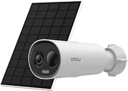 מצלמת אבטחה חיצונית עם פאנל סולארי IMOU Cell 3C 5MP - צבע לבן