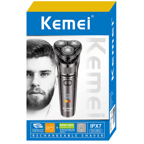 מכונת גילוח נטענת רטוב/יבש Kemei KM-2804
