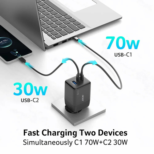 מטען Acer 100W Gan USB